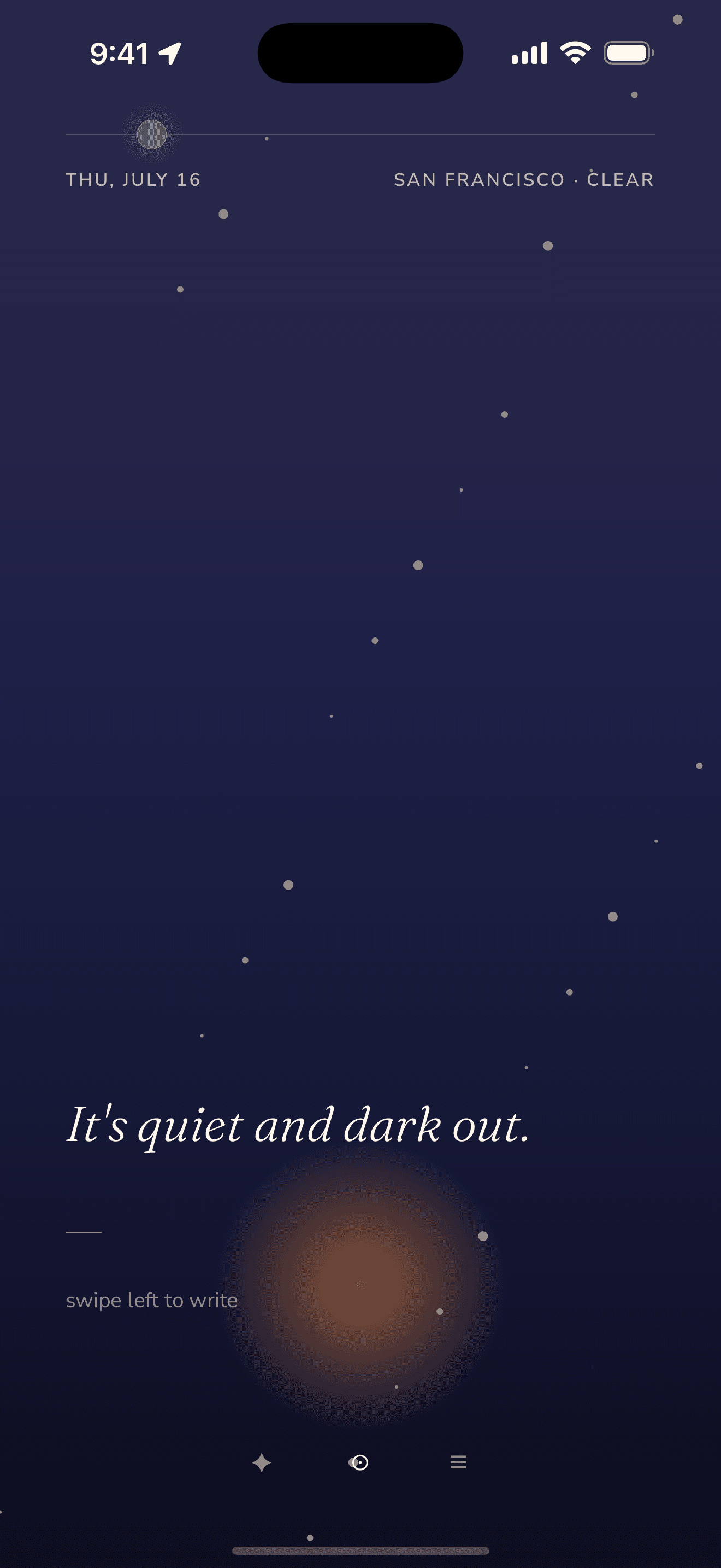Made for the quiet of the evening.