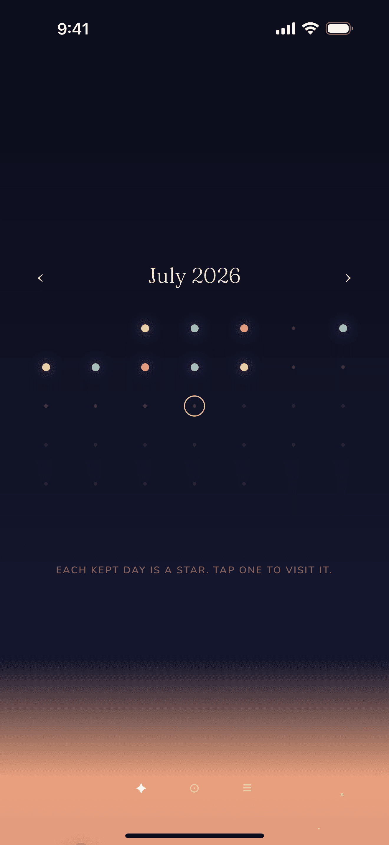 Every day you keep becomes a star.
