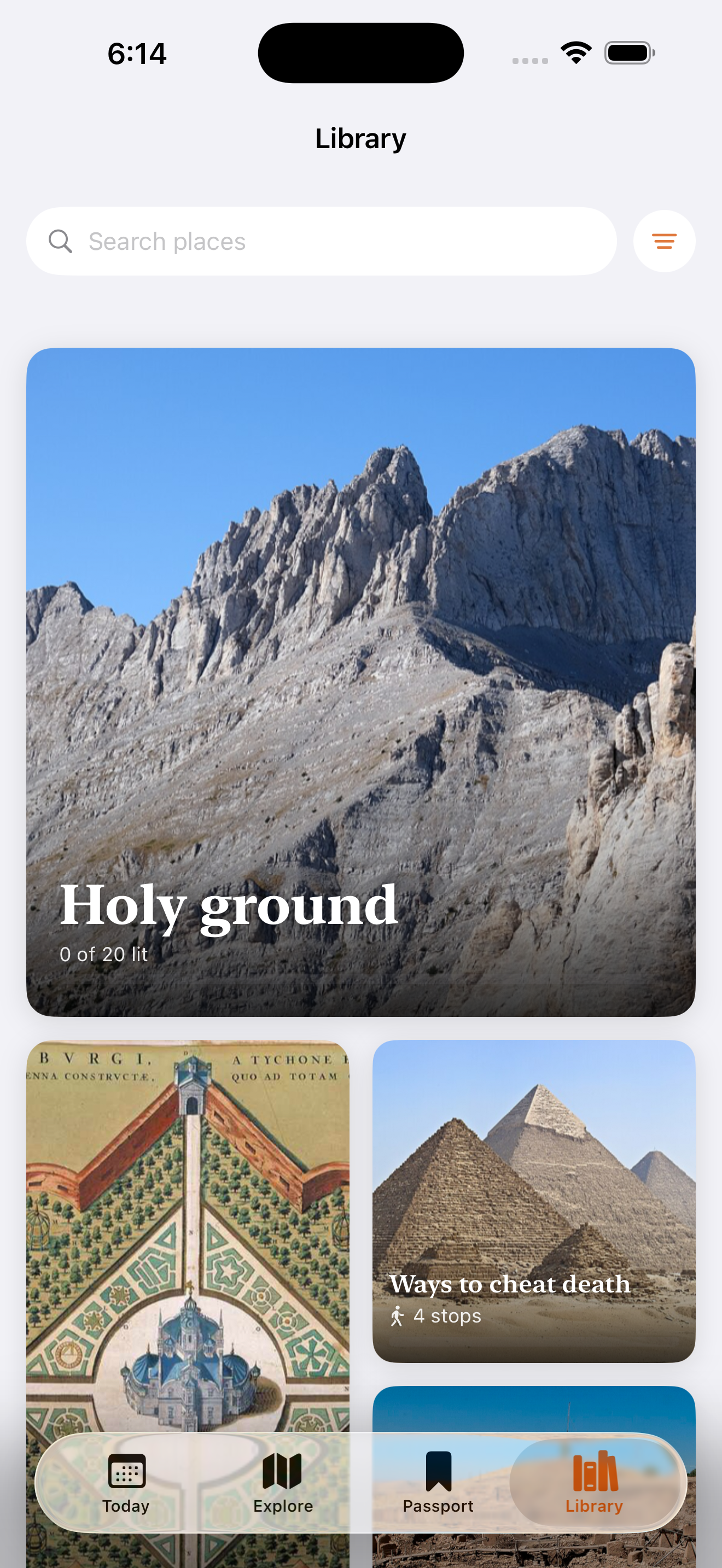 A Library of collections and guided walks.