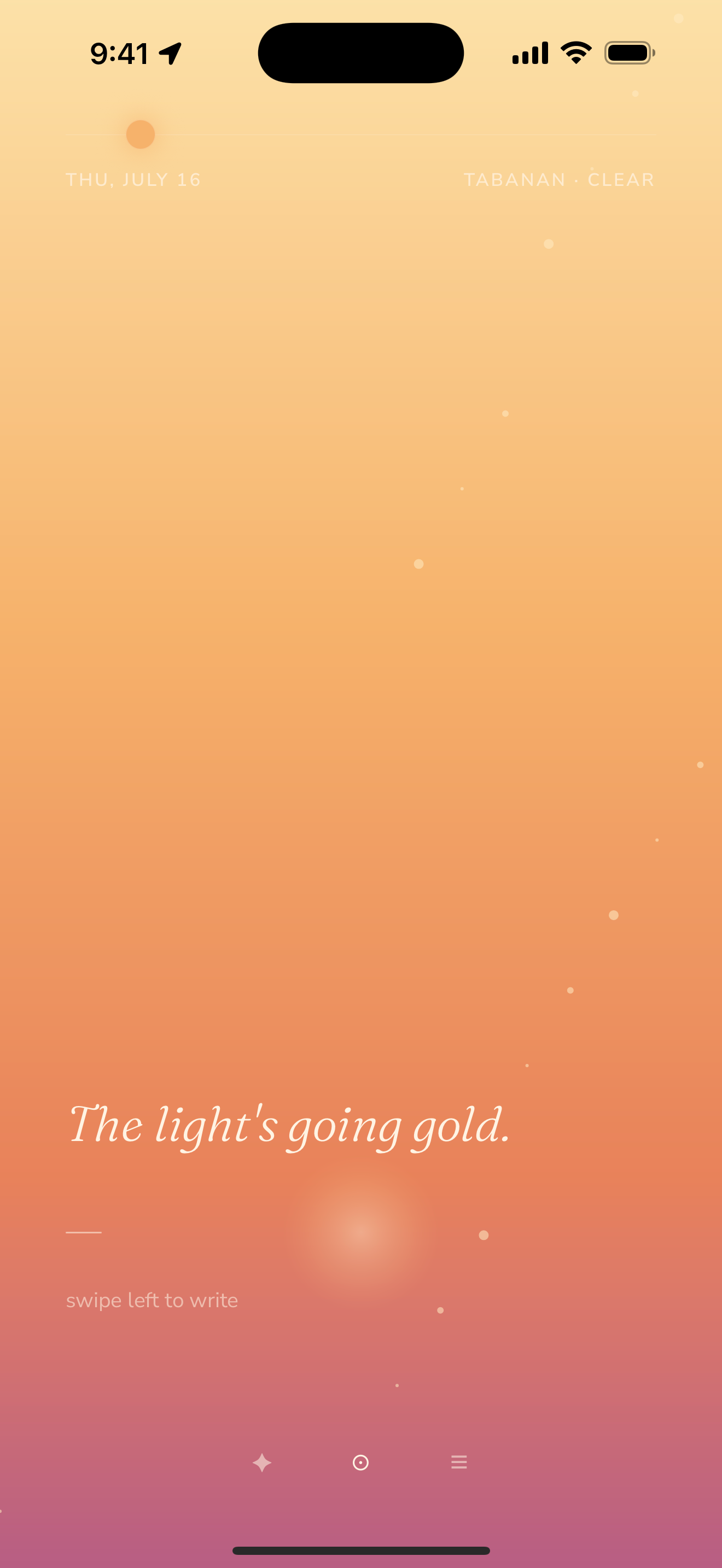 ImSunlit's living sky, gone gold in the late afternoon