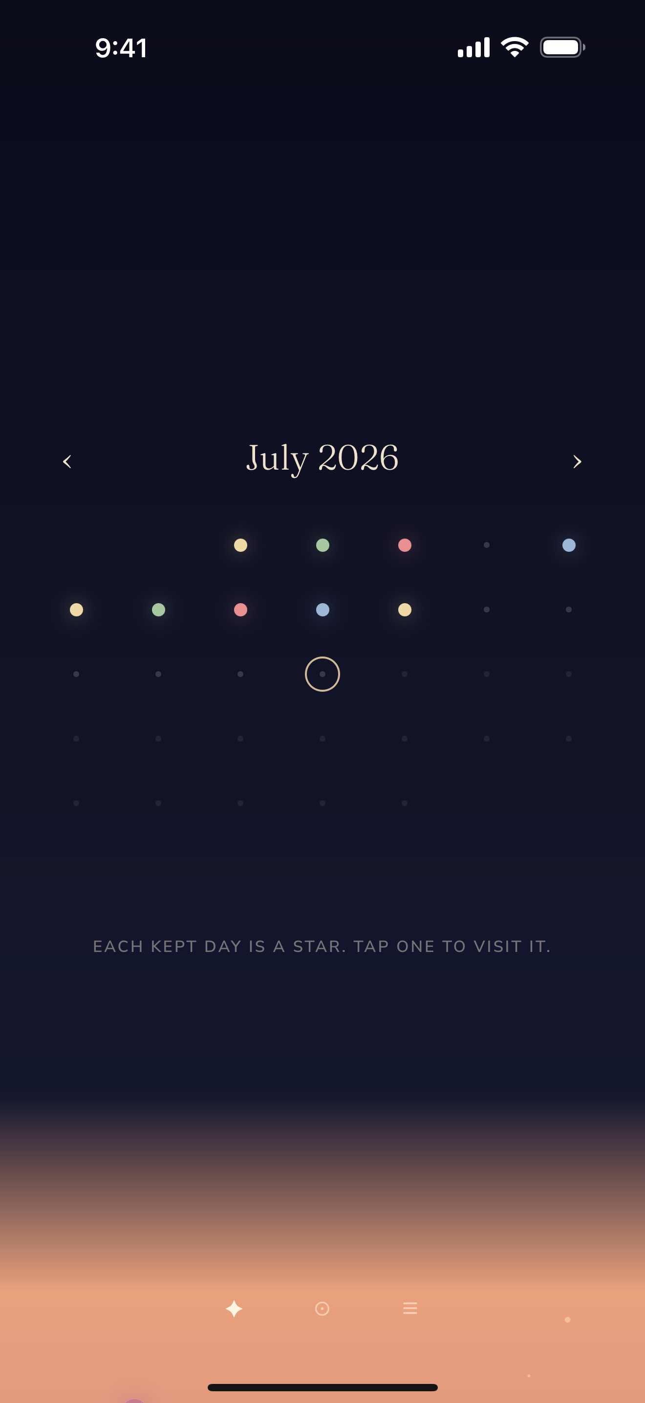 Every day you keep becomes a star.