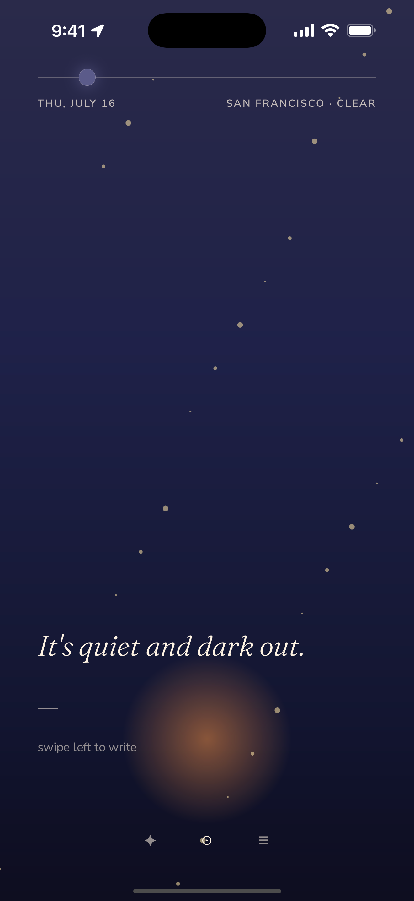 Made for the quiet of the evening.